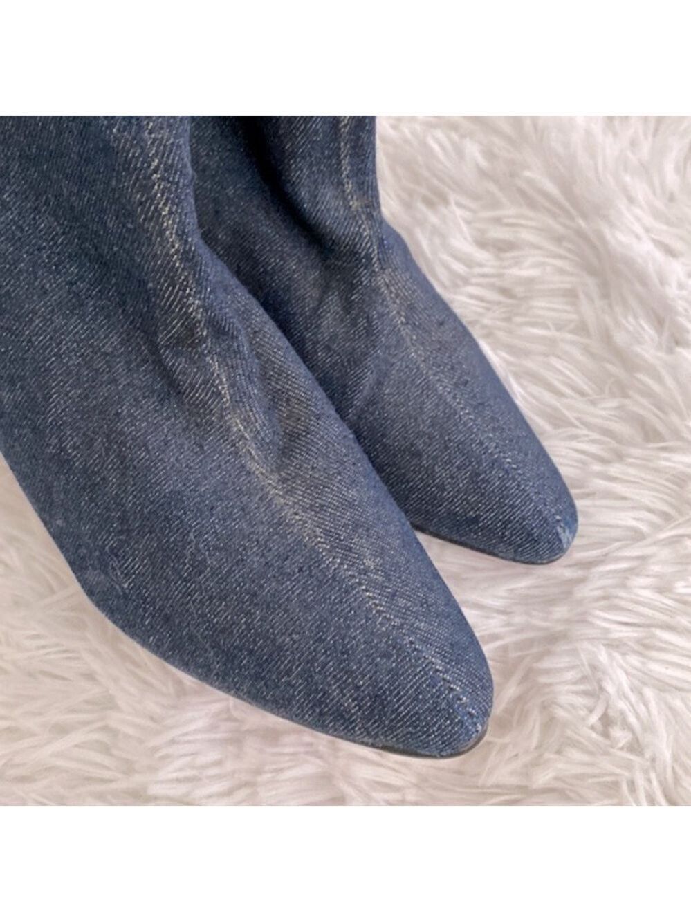 Super cute above ankle denim fold over boots - Picture 7 of 8